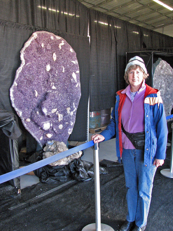 Gloria with big Amethyst.